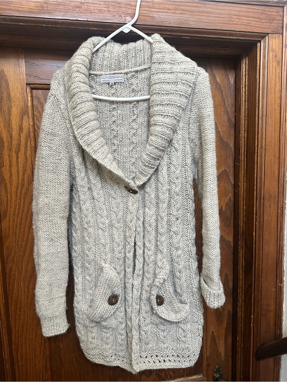 Kumbeshwar Hand Knit Fisherman Cable Sweater